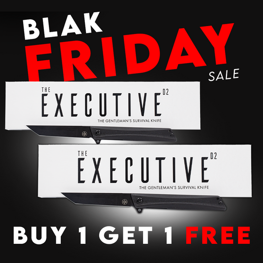 Blak Friday Sale. Buy 1 Get 1 FREE Executive Knife!