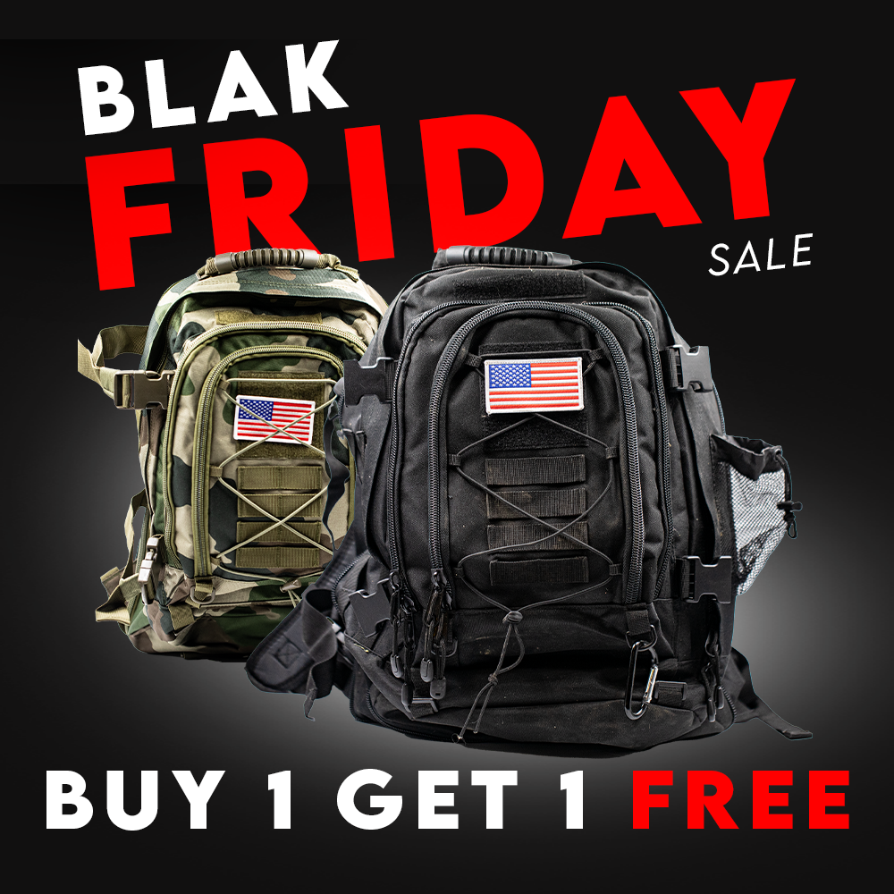 Blak Friday Sale. Buy 1 Get 1 FREE Savage Bag!